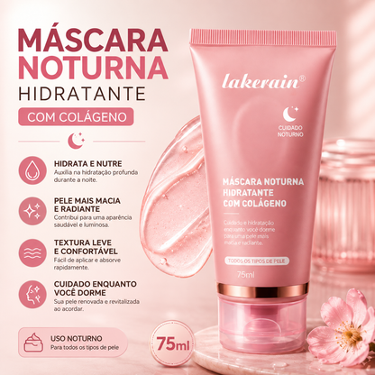 Máscara Noturna Hidratante com Colágeno Lakerain™ – 75ml