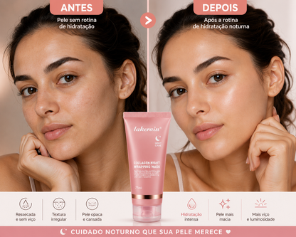 Máscara Noturna Hidratante com Colágeno Lakerain™ – 75ml