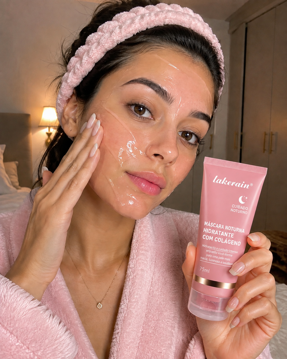 Máscara Noturna Hidratante com Colágeno Lakerain™ – 75ml