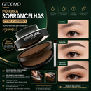 Pó para Sobrancelhas com Carimbo | À Prova d'Água, Longa Duração, Resistente ao Suor e Acabamento Natural