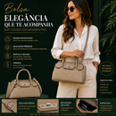 Bolsa Feminina Premium em Couro Sintético | Modelo Platina, Bolsa de Mão e Transversal com Design Elegante