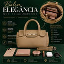 Bolsa Feminina Premium em Couro Sintético | Modelo Platina, Bolsa de Mão e Transversal com Design Elegante