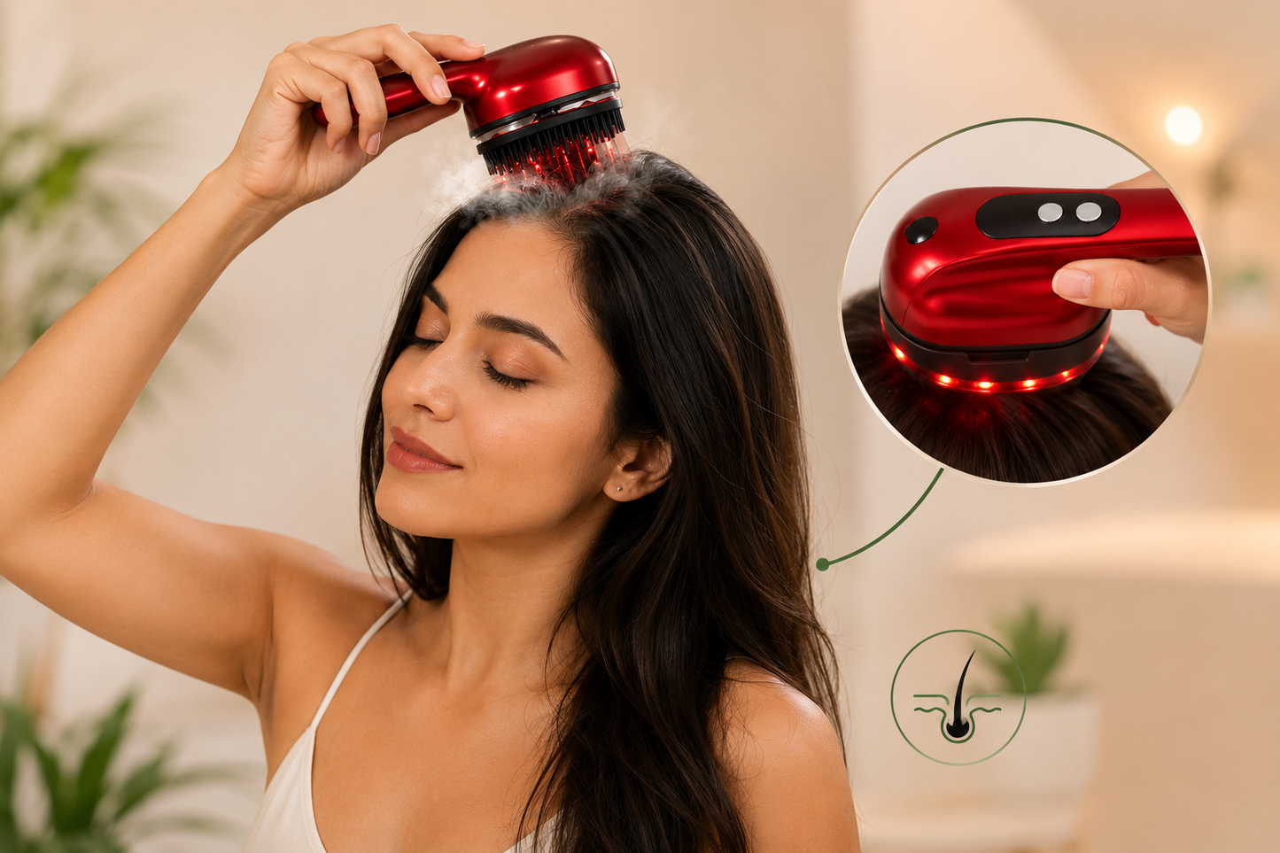 Massageador Capilar Elétrico Premium – Relaxamento e Cuidado do Couro Cabeludo