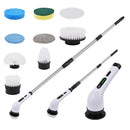 Multifunctional Electric Cleaning Brush Nine-in-one Bathroom Glass Length Adjustable Dual-use Brush Household Cleaning Artifact